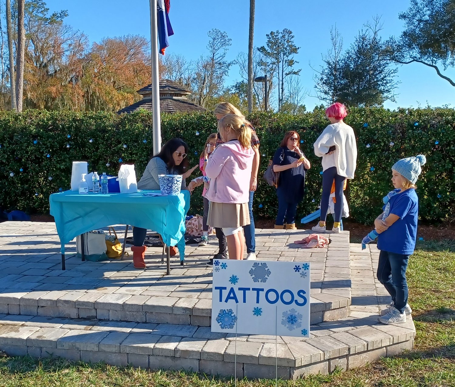 Tattoos, face-painting and balloon art added to the fun.